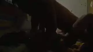 خيال تلميذة يابانية: إيلاج مزدوح وحفلة قذف